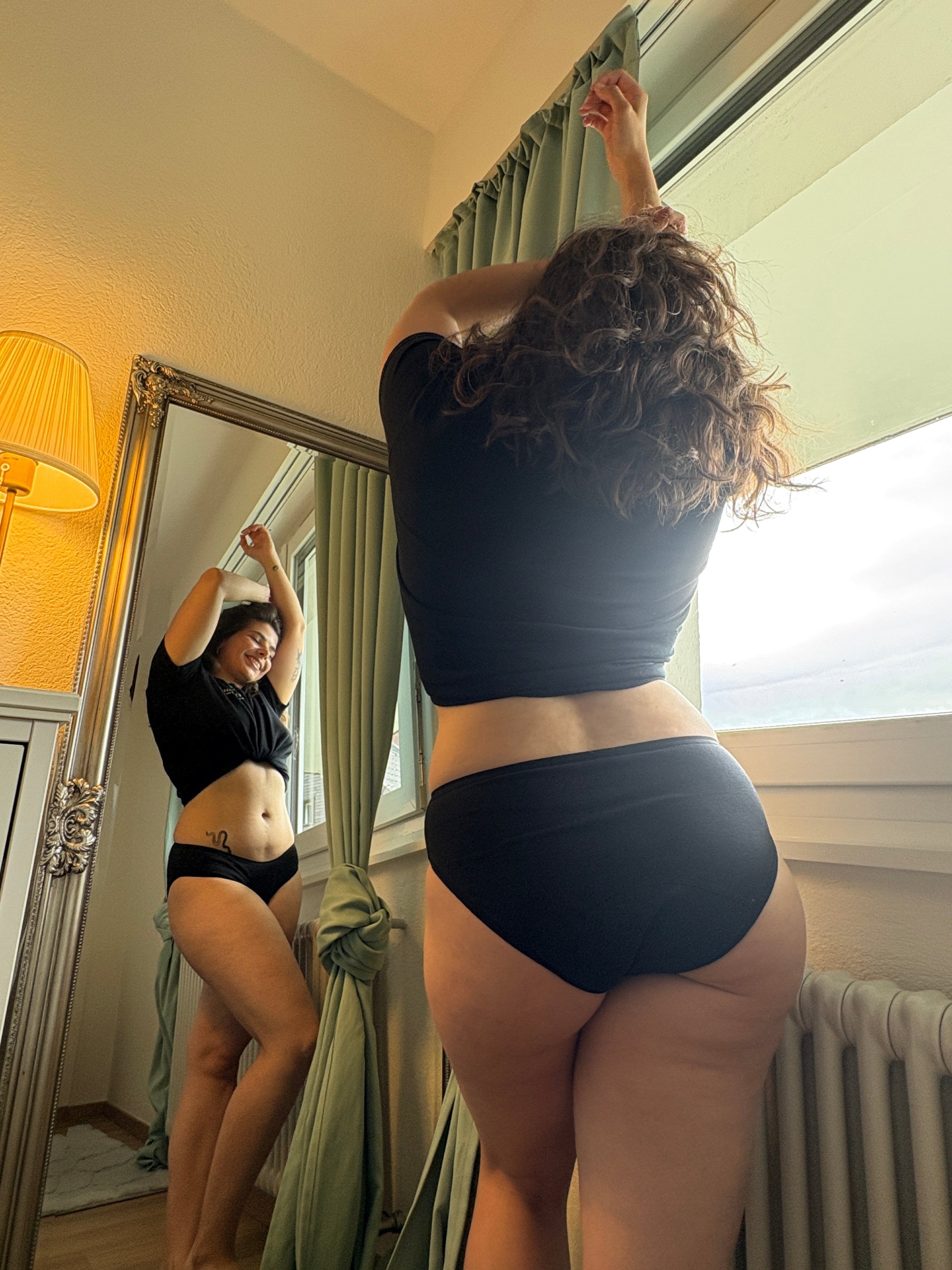 Culotte menstruelle Ophelia flux moyen et léger Sherydane