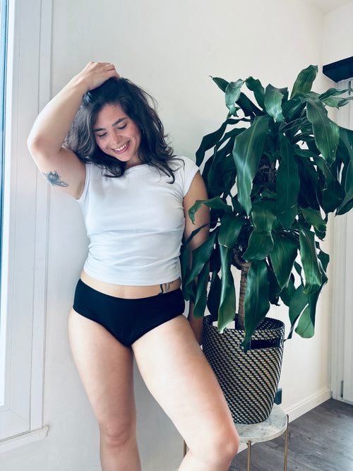 Shorty menstruel flux abondant - sport - Sherydane-suisse