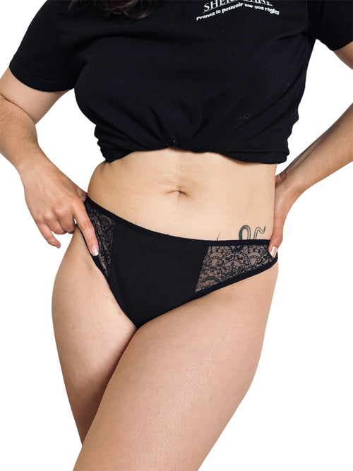 String tanga menstruel flux léger Sherydane