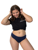 culotte menstruelle marine flux moyen-coton bio- Sherydane